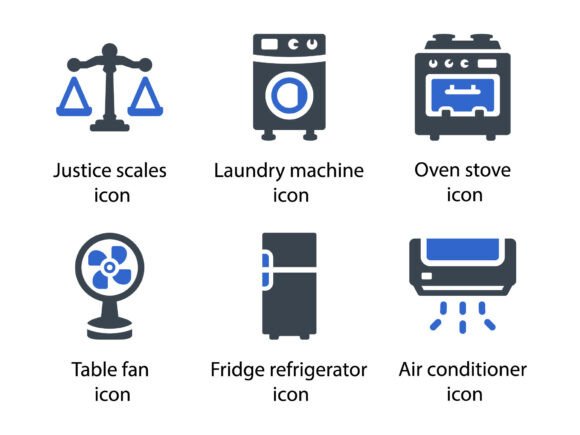 Appliances Icon Set 1: Premium Icons & Graphics