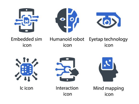 Artificial Intelligence Icon Set 4: Modern Graphics & Icons for Local Brands