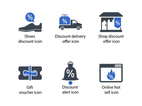 Black Friday Icon Set 5: Graphics & Icons for Impact