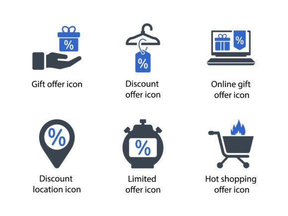 Black Friday Icon Set 8: Graphics & Icons for Handmade Sellers