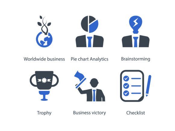 Business Management Icon Set 14: Graphics & Icons for Real Projects