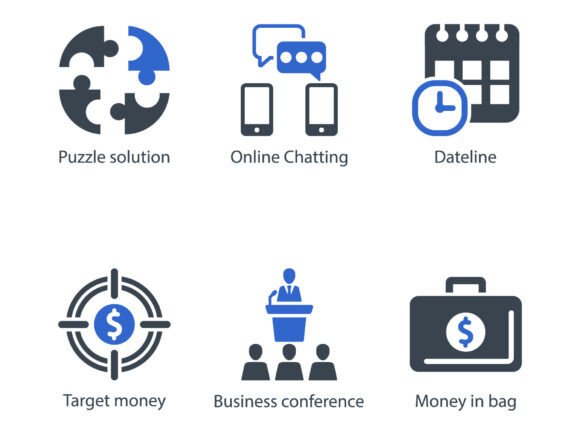 Business Office Icon Set 16