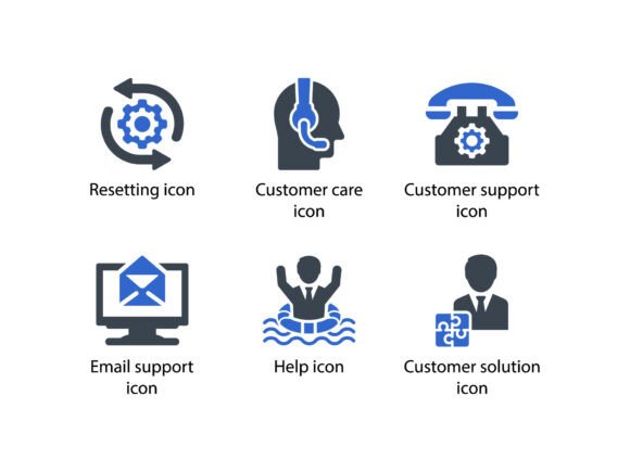 Customer Support Icon Set 2