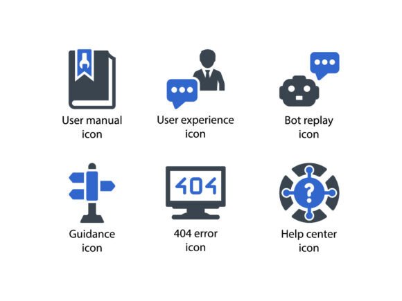 Customer Support Icon Set 8 Graphics & Icons
