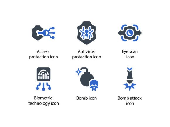Cyber Security System Icon Set 1: Graphics & Icons for Trust-Forward Design
