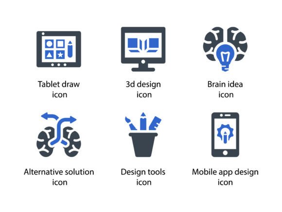 Design Creativity Icon Set 4