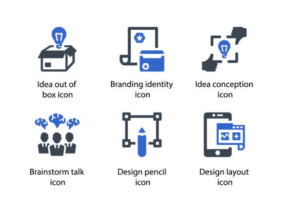 Design Creativity Icon Set 5: Graphics & Icons for Real Local Brands