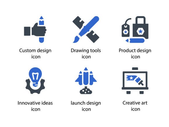 Design Creativity Icon Set 6: Graphics & Icons for Sellers