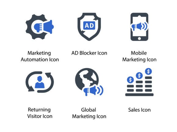 Digital Marketing Icon Set 4: Graphics & Icons for Brand Clarity