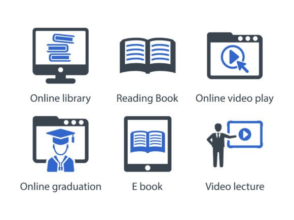 Elearning Icon Set 1: Sharp Graphics & Icons for Brand Focus