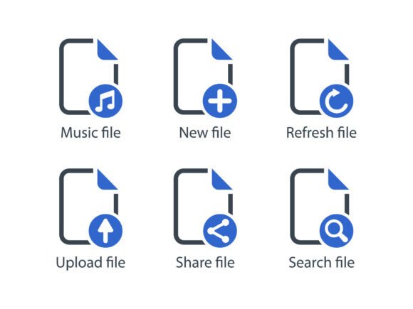 Files Icon Set 3: Clean Graphics & Versatile Icons