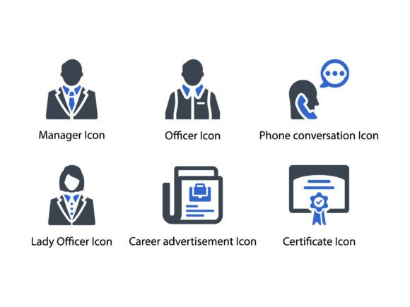Find Job Interview Icon Set 2: Graphics & Icons for Career-Themed Digital Products