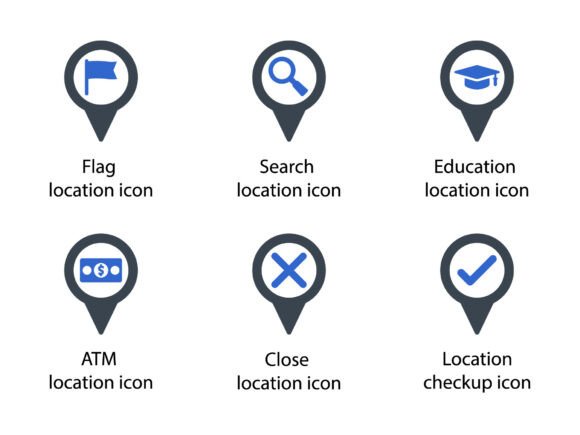 Location Pin Icon Set 3 Graphics & Icons Review