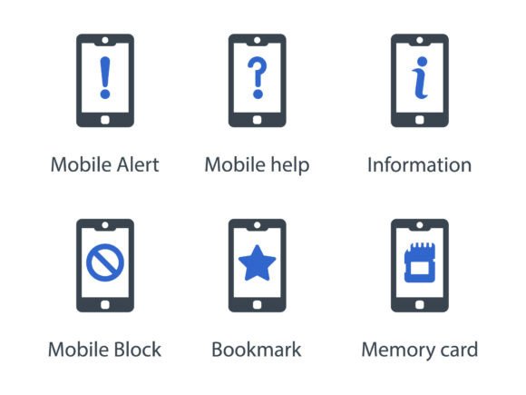 Mobile Function Icon Set 3: Graphics & Icons for Sellers
