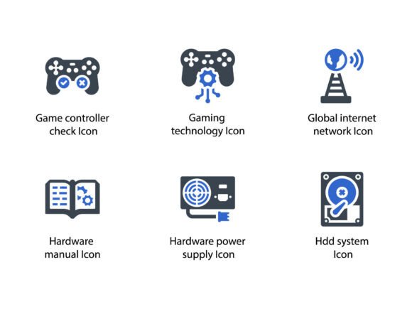 Modern Technologies Icon Set 8: Glyph Graphics & Icons