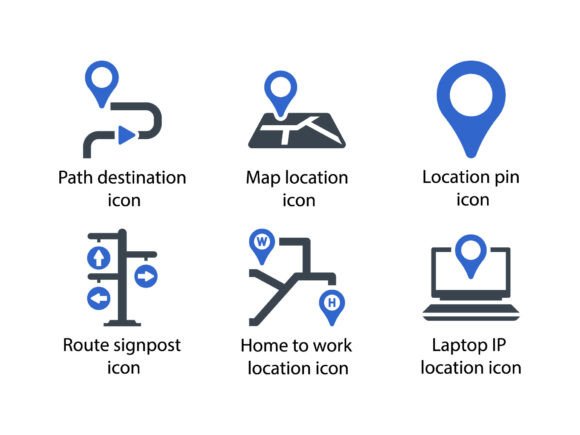 Navigation Icon Set 1: Clean Graphics & Icons for Crafters