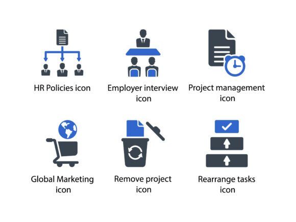 Project Managemant Icon Set 4