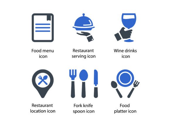 Restaurant Icon Set 1: Graphics & Icons for Brand Clarity