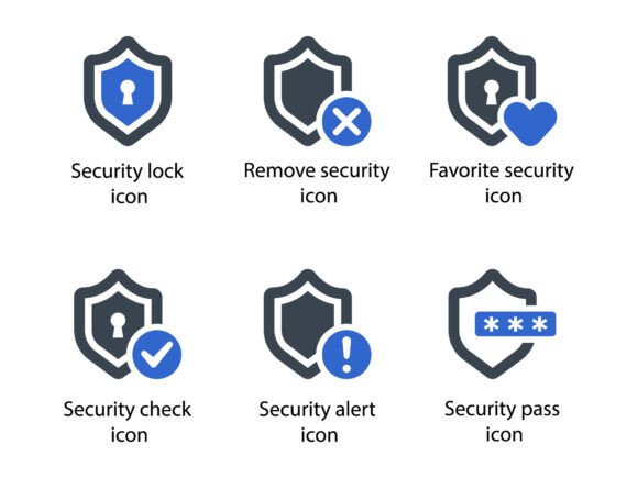 Security Icon Set 6: Refined Graphics & Icons for Publishers