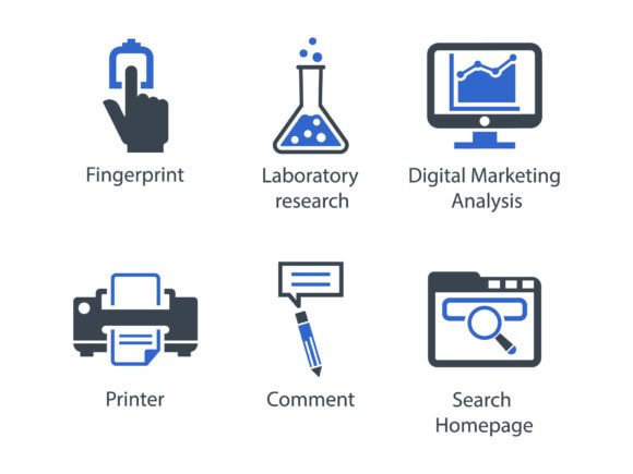 SEO Internet Blue Icon Set 13: Designer Review