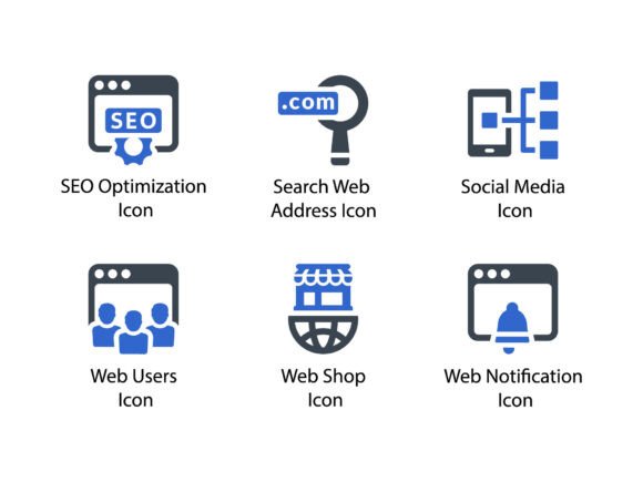 Seo Optimization Icon Set 4: Icons & Graphics for Branding