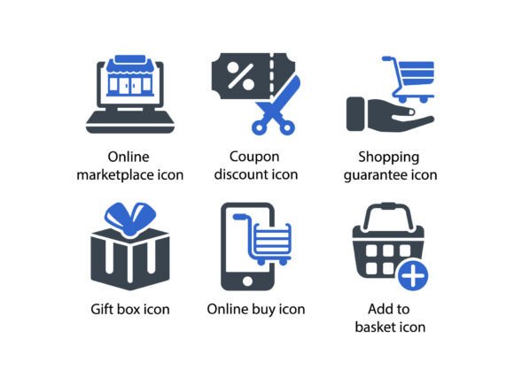 Shopping E Commerce Icon Set 1: Graphics & Icons Review